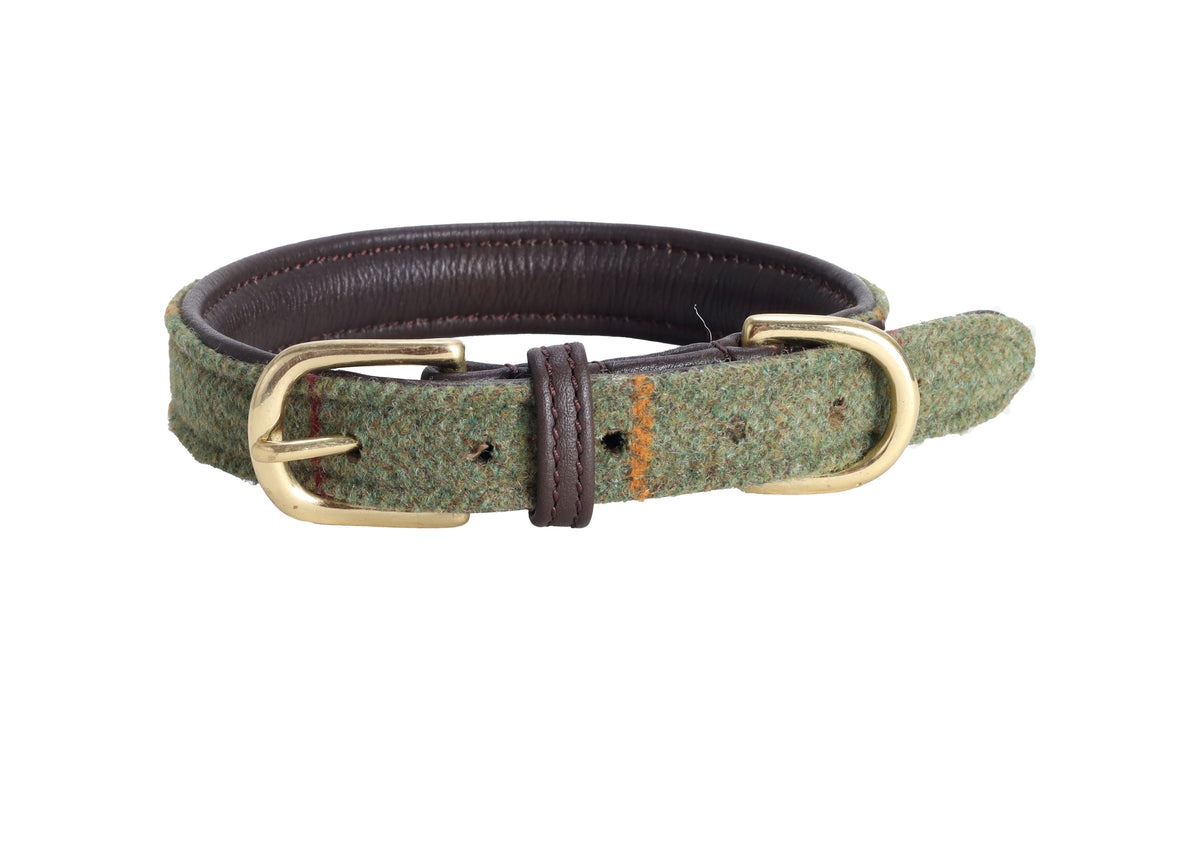 Pear Tannery Tweed Dog Collar PearTannery