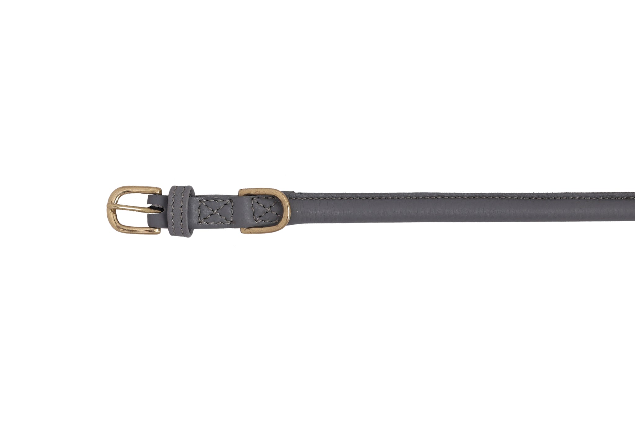 Soft rolled leather dog collar cheap