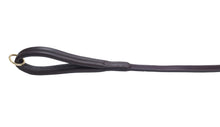 Pear Tannery Flat Leather Dog Lead With Soft Padded Handle