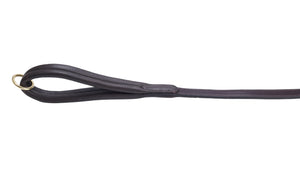 Pear Tannery Flat Leather Dog Lead With Soft Padded Handle