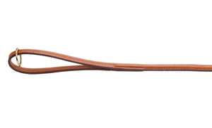 Pear Tannery Raised Fancy Stitched Leather Dog Lead 5/8"