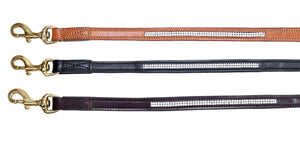 Luxury Swarovski Diamonds Leather dog lead