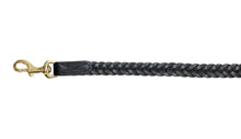 Pear Tannery Plaited Leather Dog Lead 3/4"