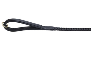 Pear Tannery Plaited Leather Dog Lead 3/4"