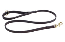 Pear Tannery Flat Leather Dog Lead With Soft Padded Handle