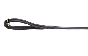Pear Tannery Flat Leather Dog Lead With Soft Padded Handle
