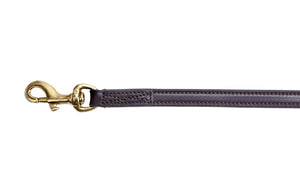 Pear Tannery Flat Leather Dog Lead With Soft Padded Handle