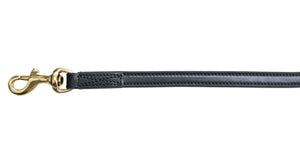 Pear Tannery Flat Leather Dog Lead With Soft Padded Handle