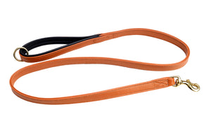 Pear Tannery Soft Padded Flat Leather Dog Lead