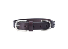 Pear Tannery Plain Flat Leather Dog Collar
