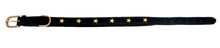 Pear Tannery Padded Leather Dog Collar With Star