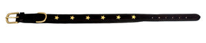 Pear Tannery Padded Leather Dog Collar With Star