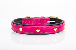 Pear Tannery Super Soft Heart Leather Dog Collar