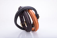 Pear Tannery Fancy Stitched Padded Leather Dog Collar