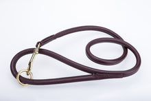 Pear Tannery Rolled Leather Dog Lead