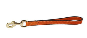 Pear Tannery Luxurious Leather Short Dog Lead 3/4"