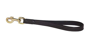 Pear Tannery Luxurious Leather Short Dog Lead 1/2"