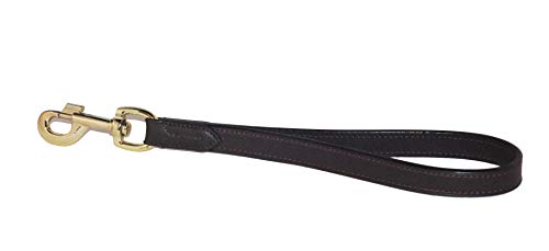 Pear Tannery Luxurious Leather Short Dog Lead 1/2