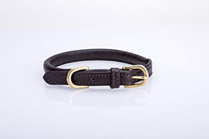 Pear Tannery Super Soft Rolled Leather Dog Collar