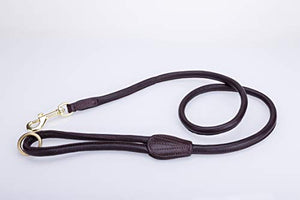 Pear Tannery Super Soft Rolled Leather Dog Lead