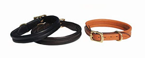 Pear Tannery Soft Padded Leather Dog Collar