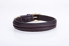Pear Tannery Elegant Double Raised Leather Dog Collar