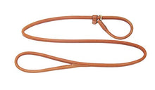 Pear Tannery Fine Rolled Leather Slip Dog Lead