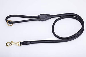 Pear Tannery Super Soft Rolled Leather Dog Lead
