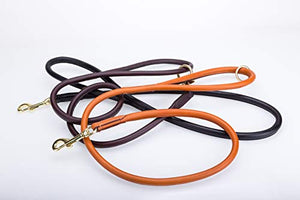 Pear Tannery Rolled Leather Dog Lead