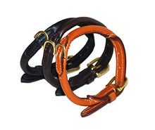 Pear Tannery Fine Rolled Leather Dog Collar