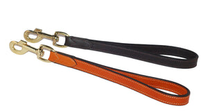 Pear Tannery Luxurious Leather Short Dog Lead 1/2"