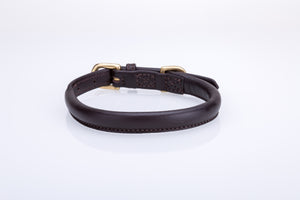 Pear Tannery Super Soft Rolled Leather Dog Collar