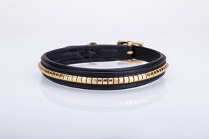 Pear Tannery Brass Clincher Leather Dog Collar