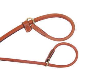 Pear Tannery Fine Rolled Leather Slip Dog Lead