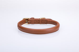 Pear Tannery Super Soft Rolled Leather Dog Collar