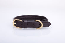 Pear Tannery Elegant Double Raised Leather Dog Collar